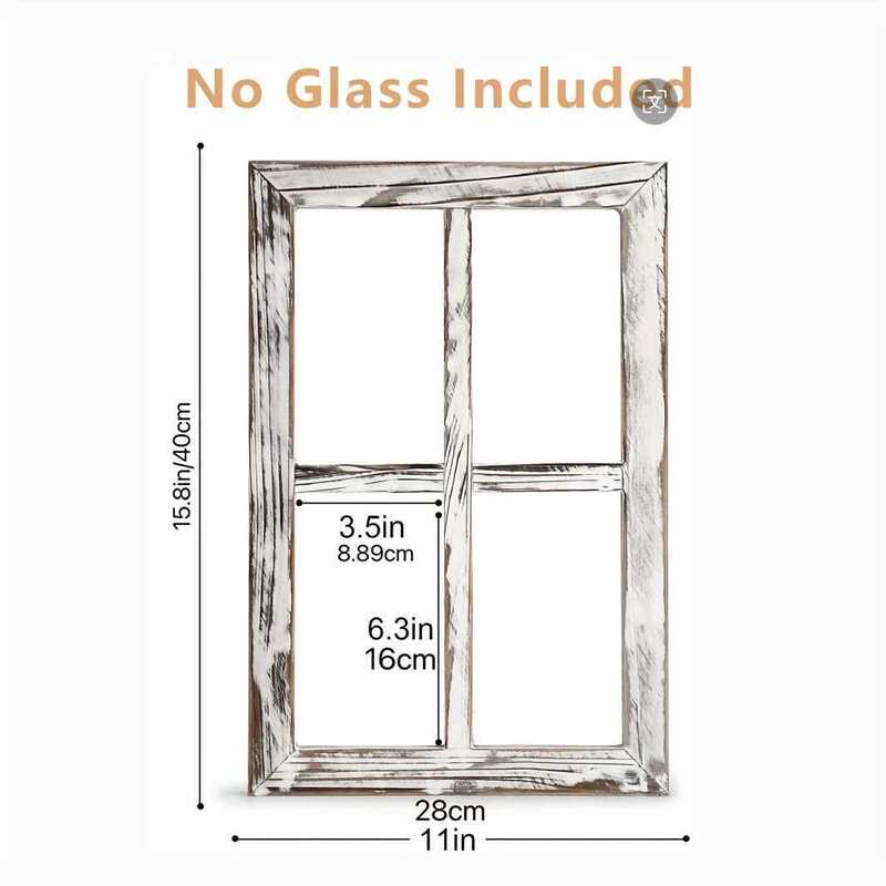 ♔ Wooden Vintage-Style Ornaments, Window Decoration Props, Wall Display Frames, Wooden Fake Window Decorative Stands