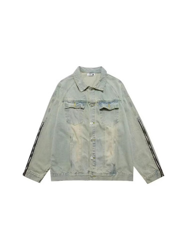 2025 Spring and Autumn American Style Denim Jacket for Men and Women, Motorcyclist Trendy Brand Collar Jacket, Couple Loose Matchy-Matchy Fashion