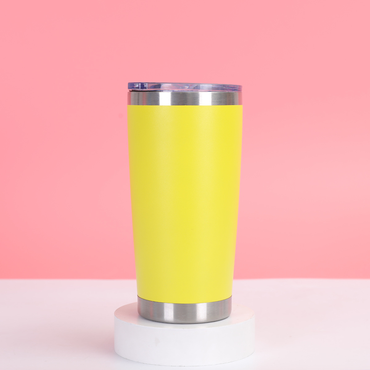 Taza de coche transfronteriza de 20oz Taza de aislamiento de refrigeración al vacío de doble capa de acero inoxidable 304