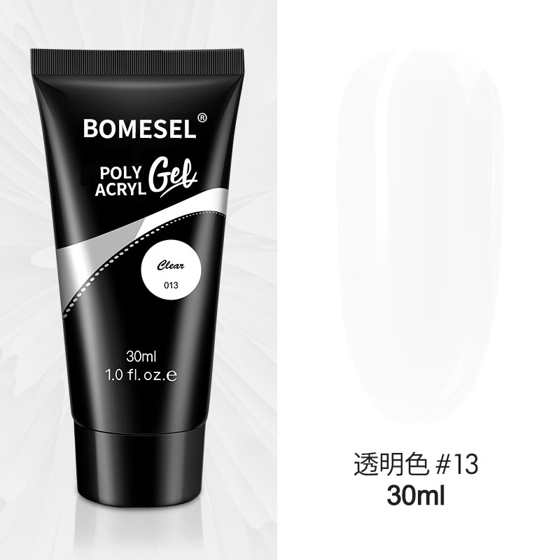 Explosión de uñas de color desnudo de cristal extensión de uñas sin papel modelo de extensión rápida 15ML 30ML