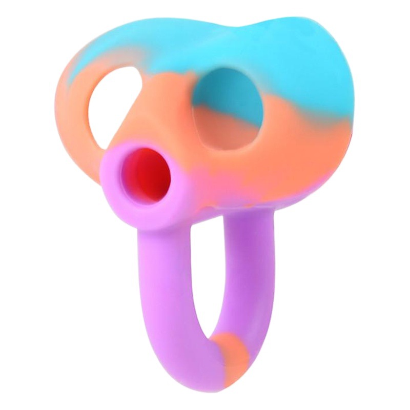 Pequeña mochila pluma sosteniendo corrector niños kindergarten principiante Escuela Primaria estudiante tres dedo silicona pluma Dispositivo de celebración lápiz caso