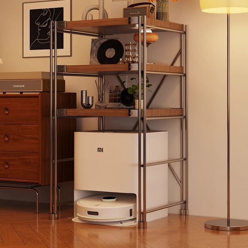 Kitchen Storage Rack Adjustable Japanese-Style Storage Rack Multi-Layer Home Living Room Balcony Kitchen Bathroom Storage Rack Floor-Standing