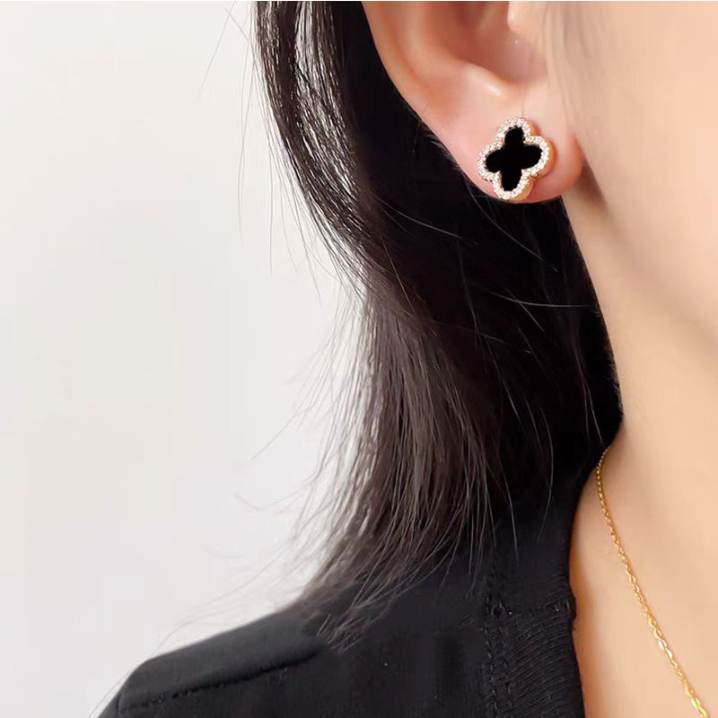 经典爆款四叶草蚊香盘耳夹女无耳洞耳环防过敏无痛耳饰厂家批发