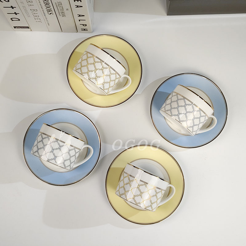 Zewu Eternal Grid Pattern Afternoon Tea Tea Set Cup Exquisite Coffee Cup Japanese Style Small Fresh Tea Cup Wholesale Zewu Eternal Grid Pattern Afternoon Tea Tea Set Cup Exquisite Coffee Cup Japanese Style Small Fresh Tea Cup Wholesale