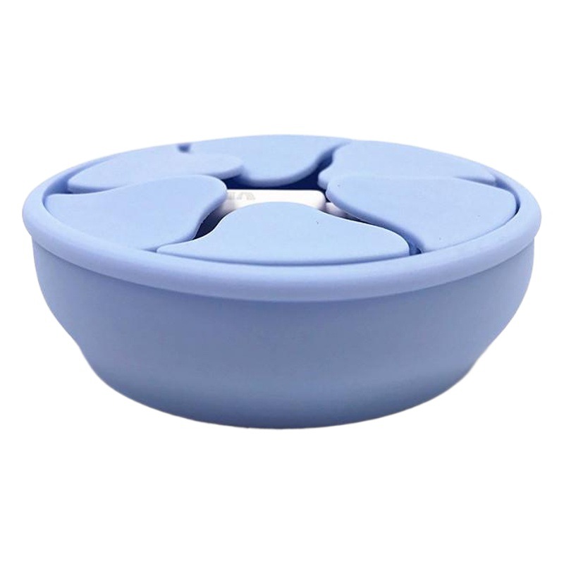 Retráctil plegable de silicona ronda Winder auricular organizador de cable de datos Creativo titular de silicona organizador de cable