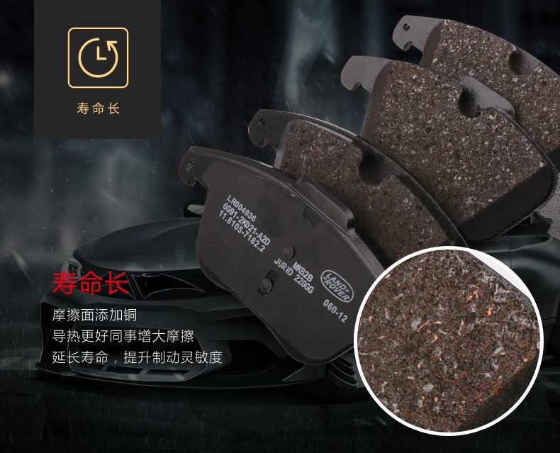 Applicable to Mercedes-Benz GLA200GLC260GLK original GL400ML350 front GLE rear S320L brake pad E300L