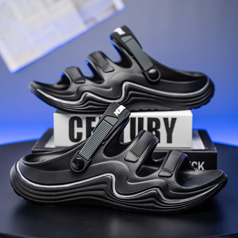 Sandalias para hombre 2025 nuevo estilo de verano estilo deportivo al aire libre Douyin estilo caliente zapatillas de conducción zapatos de playa antideslizantes