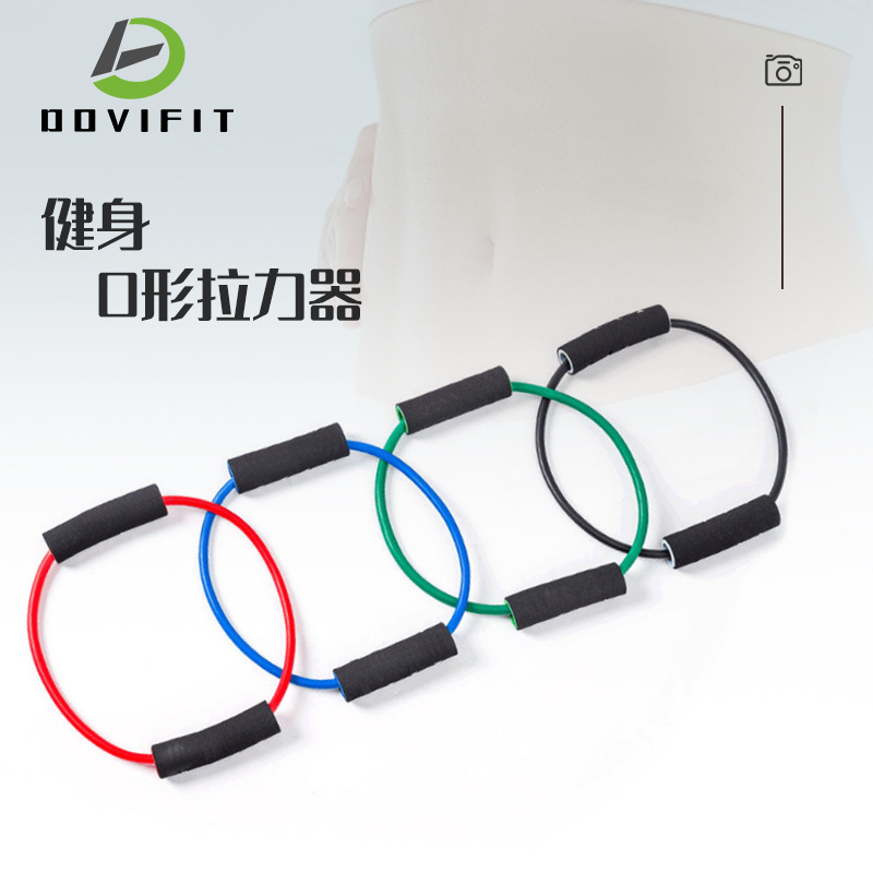 Yoga Dispositivo de tensión en forma de 0 fitness interior pecho expansor cuerpo que forma Pilates cuerda de tensión de espalda abierta