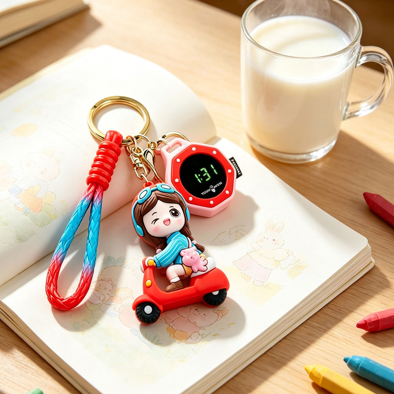 Popular Dopamine Digital Octagonal Electronic Watch Gift Keychain Backpack Cartoon Pendant Electronic Hanging Watch Popular Dopamine Digital Octagonal Electronic Watch Gift Keychain Backpack Cartoon Pendant Electronic Hanging Watch