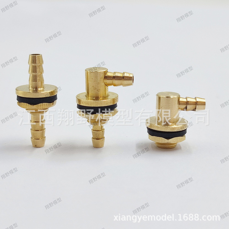 Model Aircraft Transparent Fuel Tank DIY Accessories Model Fuel Tank Fuel Filler Port Air Outlet Fuel Tank Connecting Pipe Made of All Copper