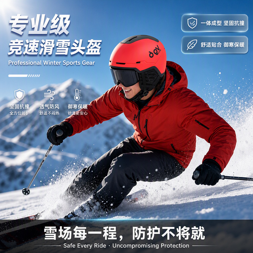Harbin Travel Outdoor Ski Helmet Winter Sports Helmet One-Piece Men's and Women's Roller Skating Snow Winter Helmet