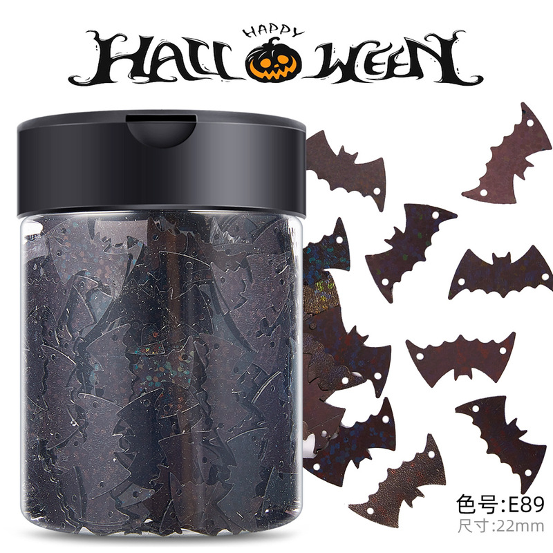 Halloween Bead Nail Art Sequins Bat Glitter Nail Polish Adhesive Stickers Desktop Decorations Handmade Material kg Halloween Bead Nail Art Sequins Bat Glitter Nail Polish Adhesive Stickers Desktop Decorations Handmade Material kg