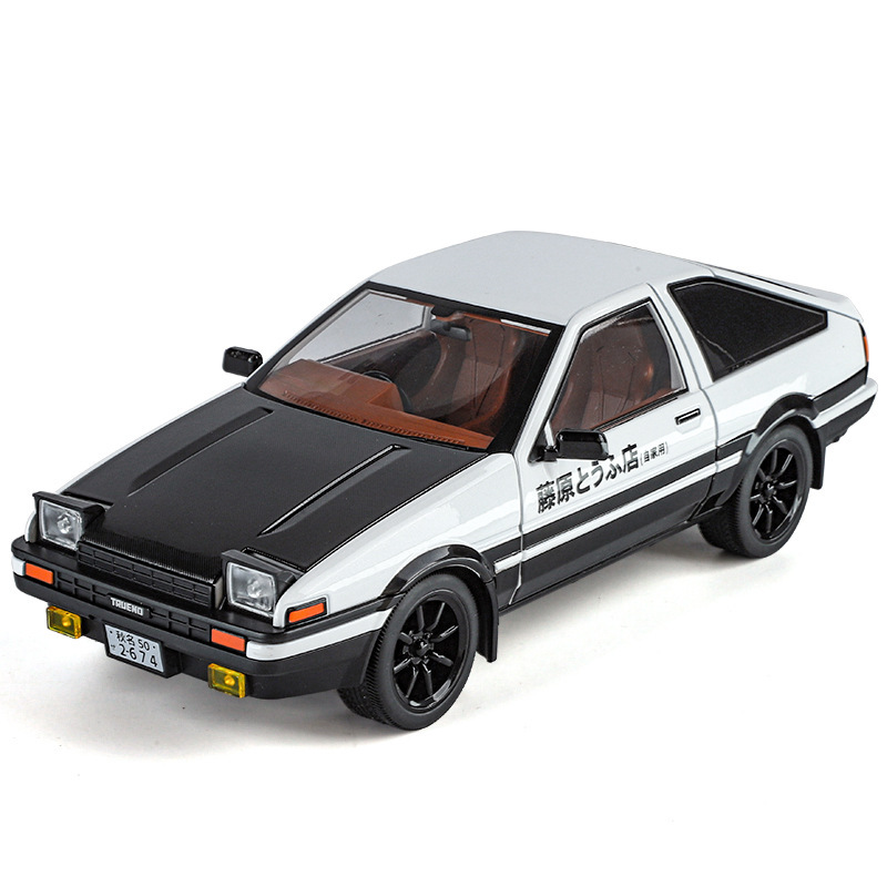 1:18 Ae86 Initial D Alloy Car Model Tofu Truck Indoor Collectible Ornament Cafe Decoration Wholesale