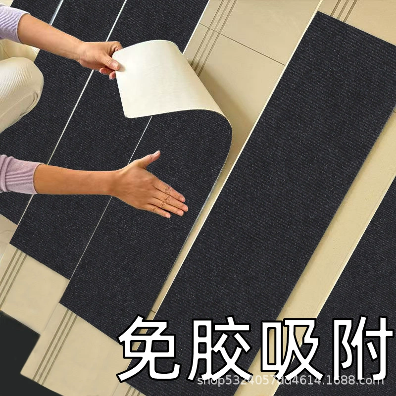 Коврик для лестницы в подвал, самоклеящийся, режущийся, для дома, не требующий мытья, противоскользящий, вращающийся, из массива дерева