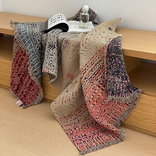 Scandinavian Accessible Luxury Tassel Style Cotton Gauze Shawl Blanket Casual Blanket Towel Quilt Multi-Purpose Bathroom Towel Bath Skirt