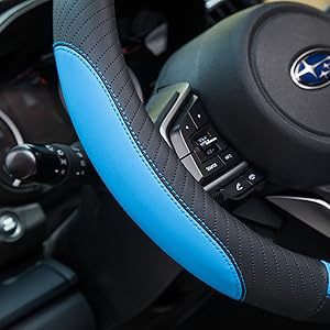 Cross-Border E-Commerce Popular Car Steering Wheel Cover White Rubber Inner Ring Leather Embossed Four-Season Universal Handlebar Cover Wholesale