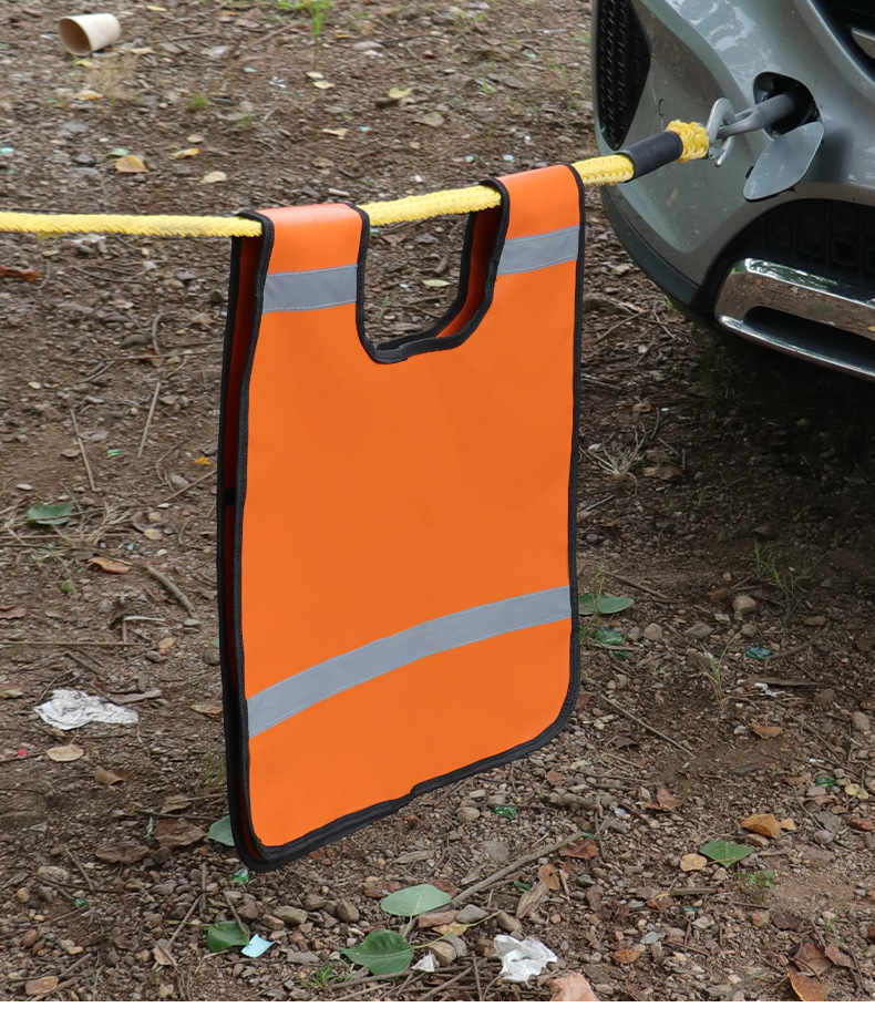 Off-Road Vehicle Flag for Rescue, Safety Flag for Towing, Rescue Equipment, Safety Rope, Safety Flag, Reflective Flag, Buffer Pad