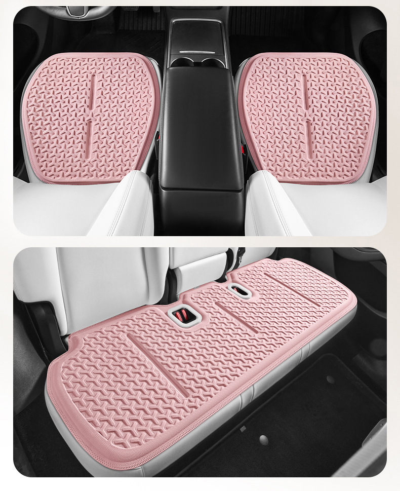 Suitable for Tesla Modely Car Seat Cushion Summer Cooling Pad Gel Seat Cushion Honeycomb Cooling Pad Breathable Fart Pad