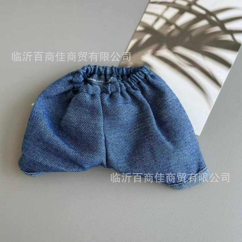 网红款背带裤牛仔裤子棉花娃娃替换衣服掌门狗泰迪熊挂件玩偶配饰|undefined