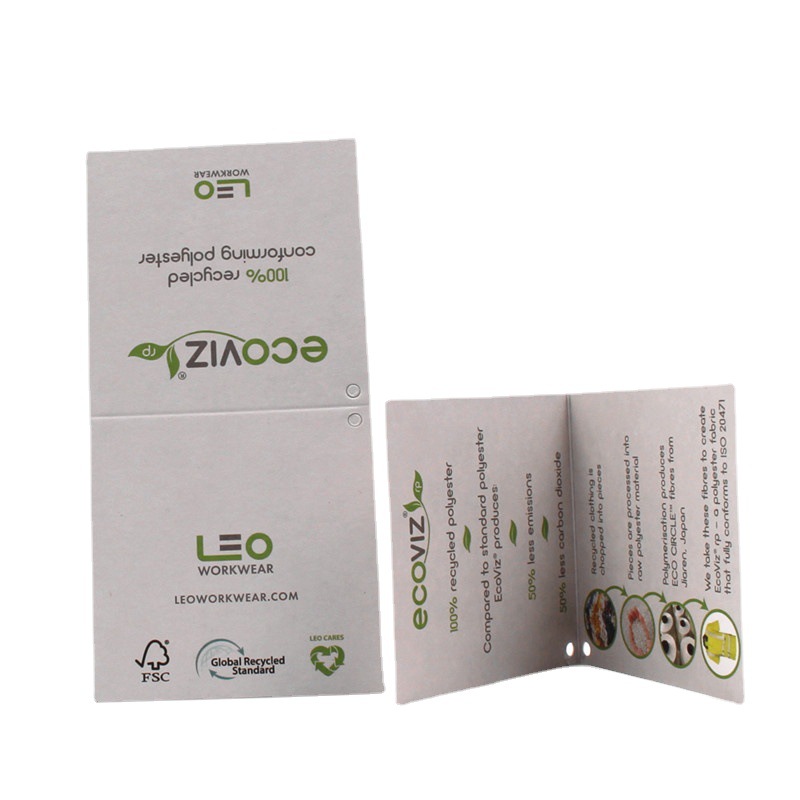 环保吊牌海藻纸服装吊牌定制recycled100%再生纸水果纸卡包装制品
