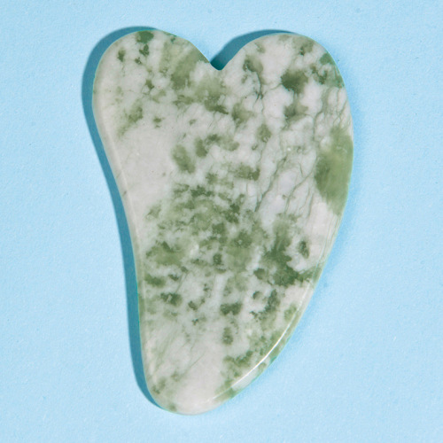 Jade scraping board for face, thickened with laser carving logo, scraping face tool, whole body universal facial massager