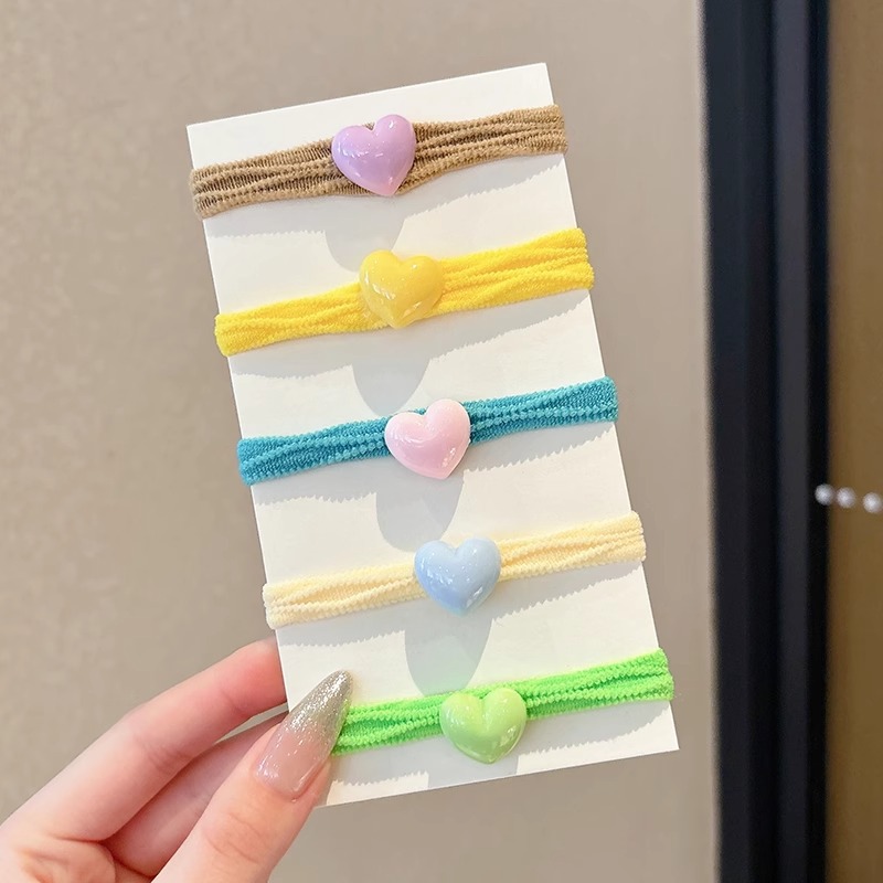 Cordón de cabello para niños 2025 nueva banda de goma para niñas no lastimas cordón de cabello de alta elasticidad y duradero anillo de cabello de cola de caballo