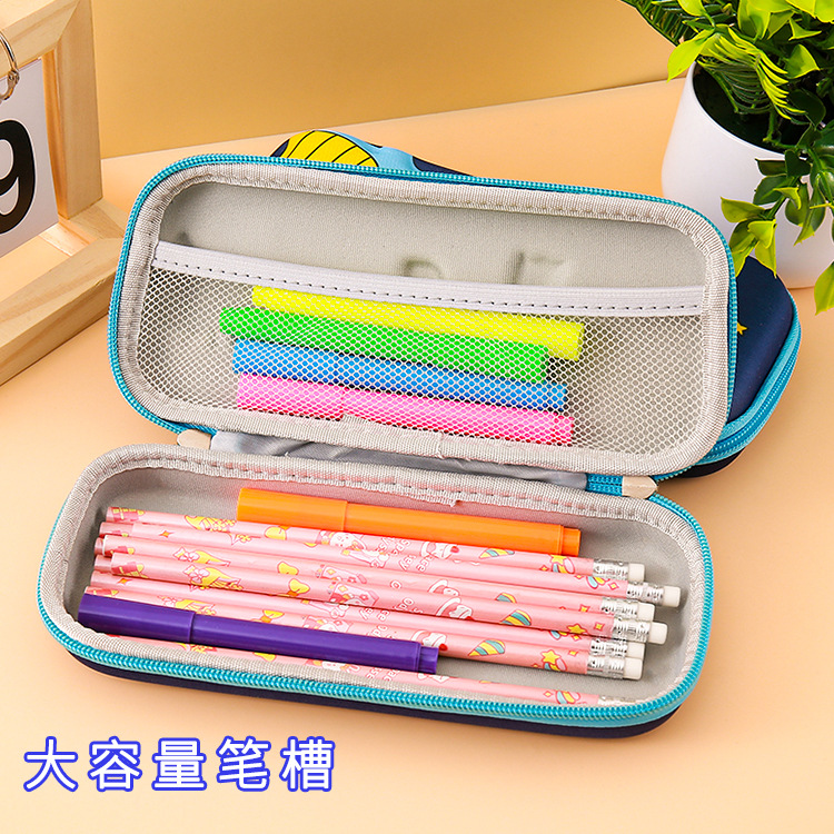 Estuche de papelería tridimensional EVA3D para estudiantes Estuche para lápices de dibujos animados para niños Estuche para lápices de gran capacidad de alto valor Bolso de papelería lindo