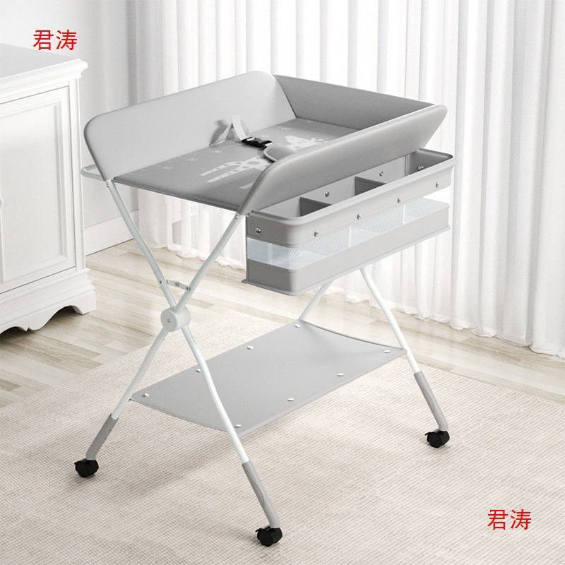 Crib Baby Diaper Table Touch Table Simple Foldable Metal Baby Changing Table Zhejiang No