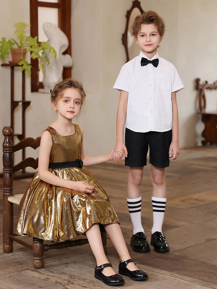 Uniforme de actuación del coro infantil del Día del Niño Uniforme de actuación para niños y niñas Jardín de infancia Escuela primaria y secundaria Vestido de recitación de poesía