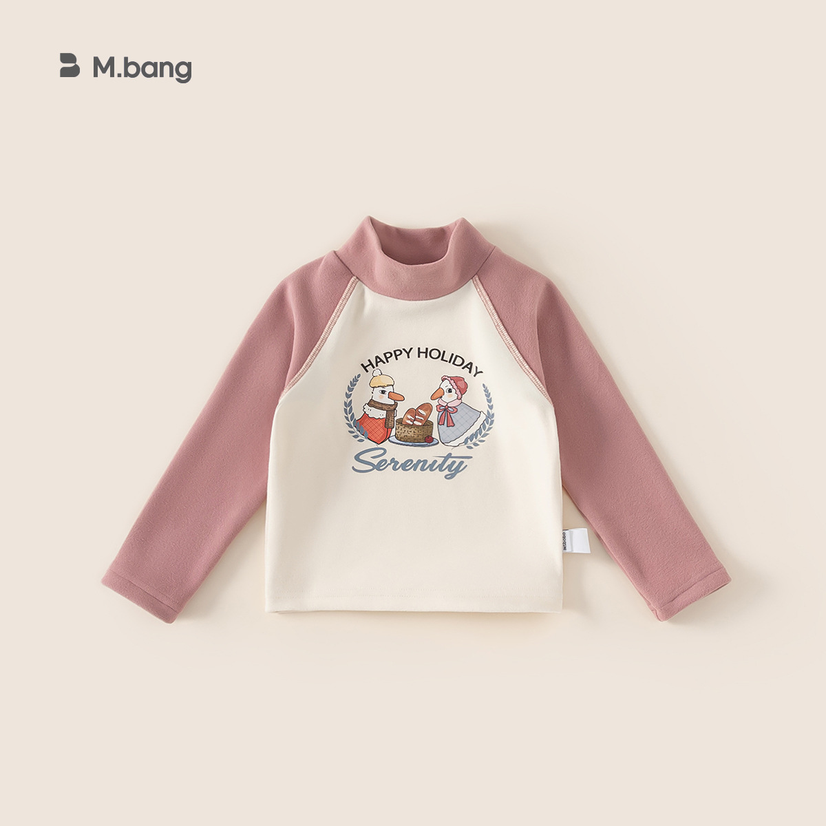 Youbao Ropa Infantil para Niñas, Camiseta de Manga Raglán con Cuello Redondo, Invierno, Nuevo Estampado de Dibujos Animados de Wuxing, Top de Invierno para Niña Pequeña