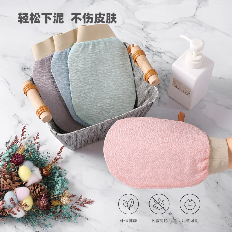 New rayon Moroccan fiber exfoliating bath gloves bath artifact does not hurt the skin special mud