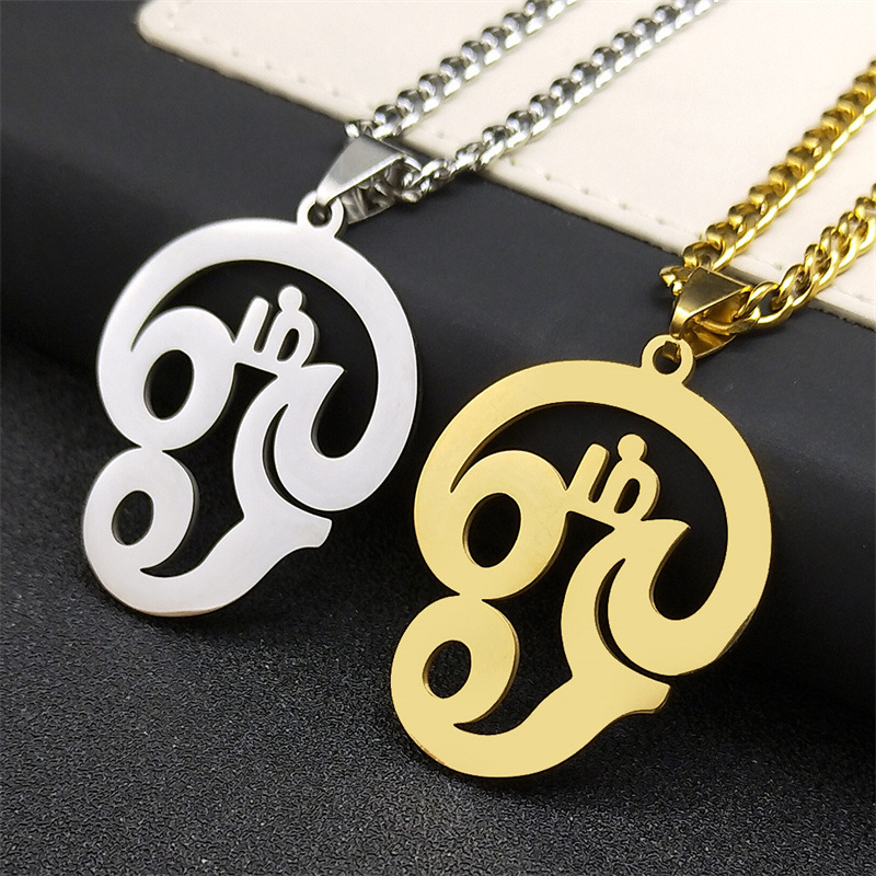 Cross-border new Indian Buddha element necklace stainless steel accessories jewelry High sense yoga Jewelry pendant jewelry