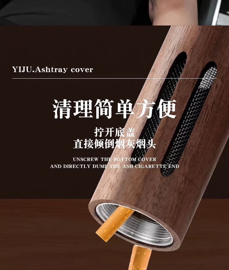 Car Ashtray for Lazy Smokers, Prevents Ash from Falling, Useful for Smoking in the Car, Eliminates Ash Dispersion, Anti-Fly Ash Smoke Cover for Vehicles