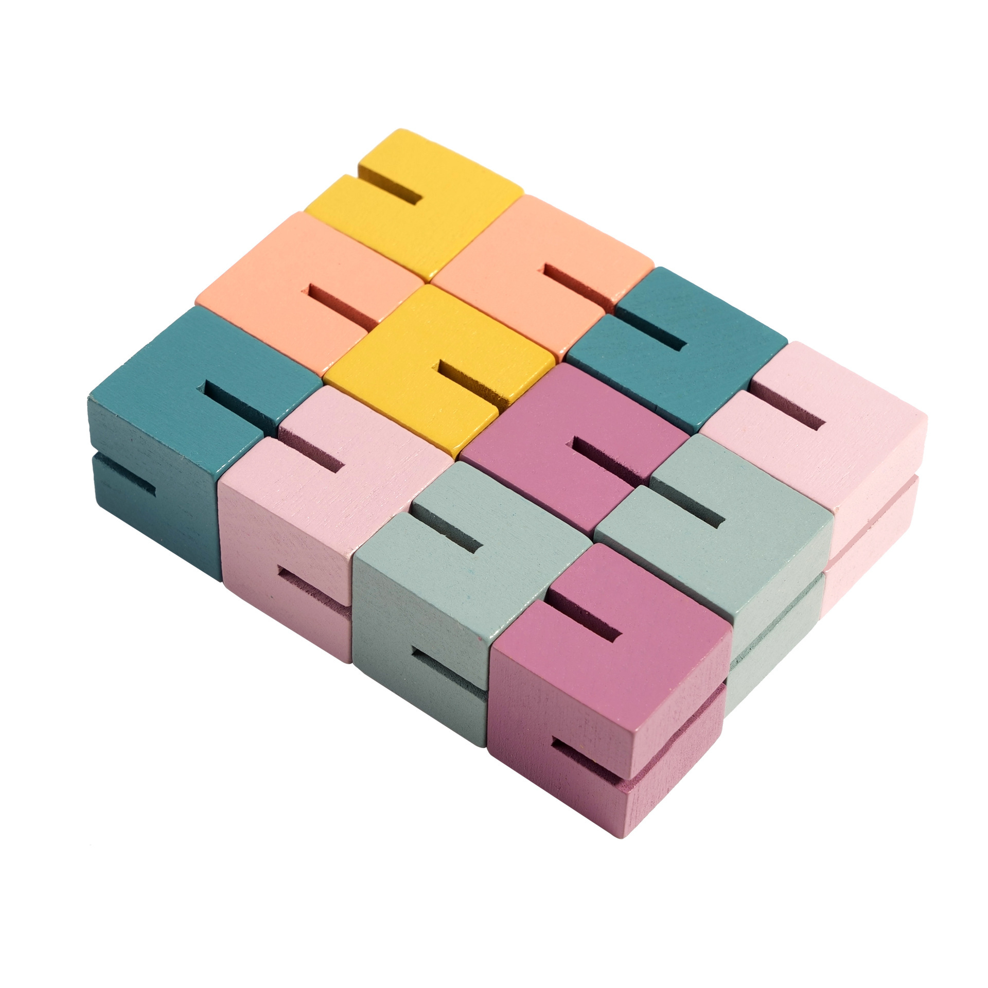 Weiwei Tiger Cube String Variedad de bloques de construcción Cube Puzzle Educación temprana 3D Bloques de construcción tridimensional Juguetes al por mayor