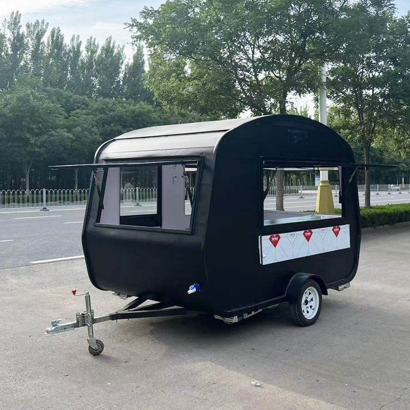 牵引拖车款多功能快餐车房车移动小吃车早餐车商用摆摊车美食车
