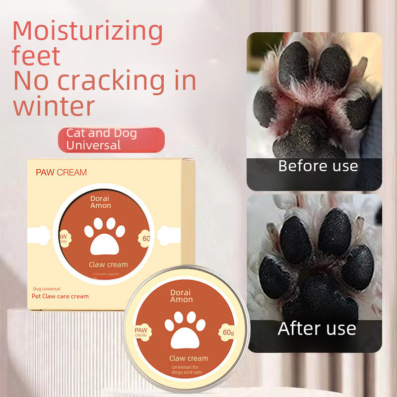 Pet paw balm, cat and dog foot care, moisturizing nail cream, dry cracked paw pad lotion, meat pad care, foot moisturizing balm
