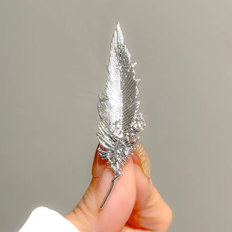 文艺复古金属羽毛胸针男女通用装饰别针创意配饰|undefined