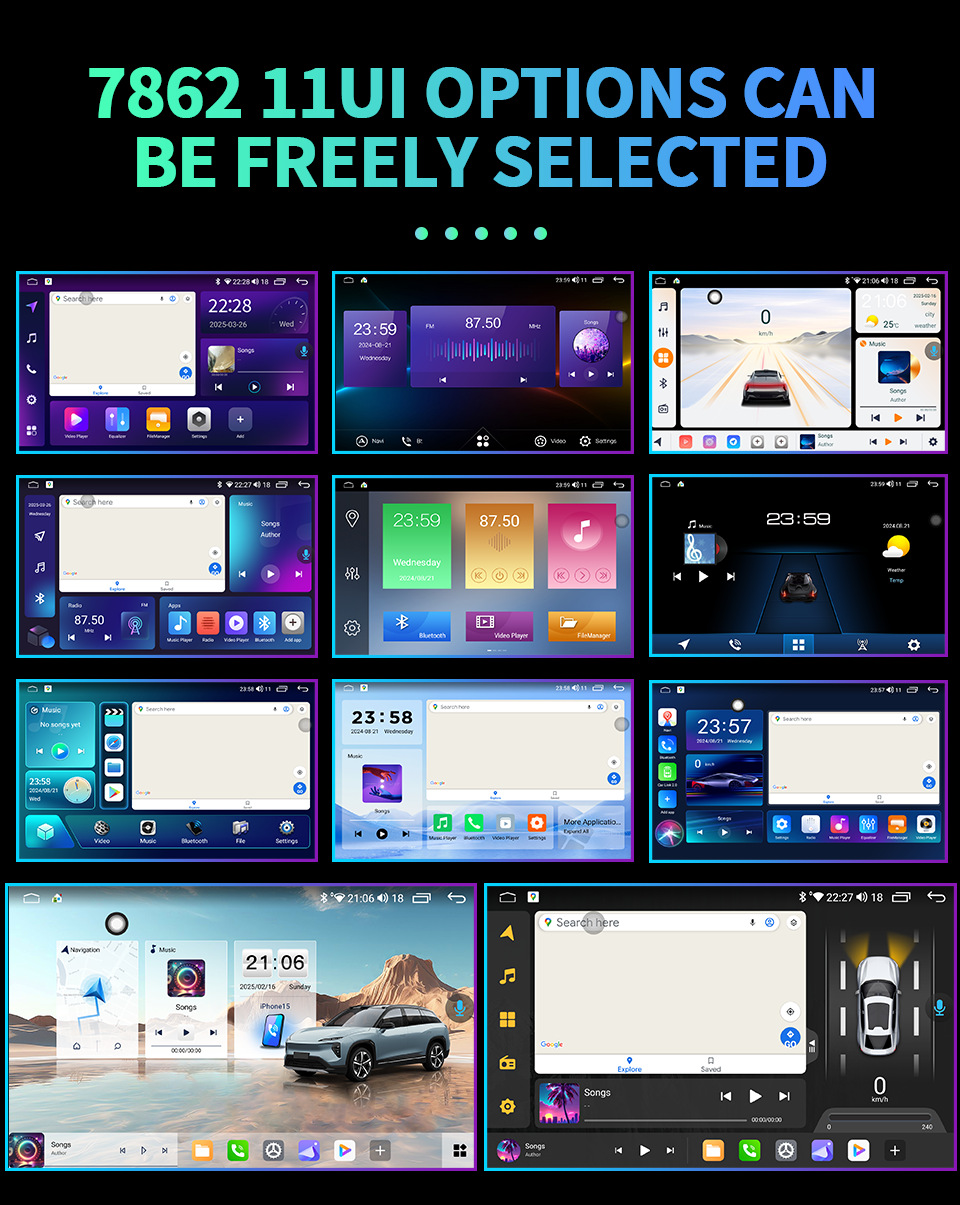 7870, 7862, 2K Screen 8-Core 4g with Dsp 13inch Xiaomi Car-Style Car Navigation Optional 360