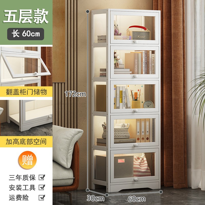 Estantería estante de almacenamiento de piso moderno minimalista hogar niños estudiante armario escritorio multi-capa simple mano gabinete
