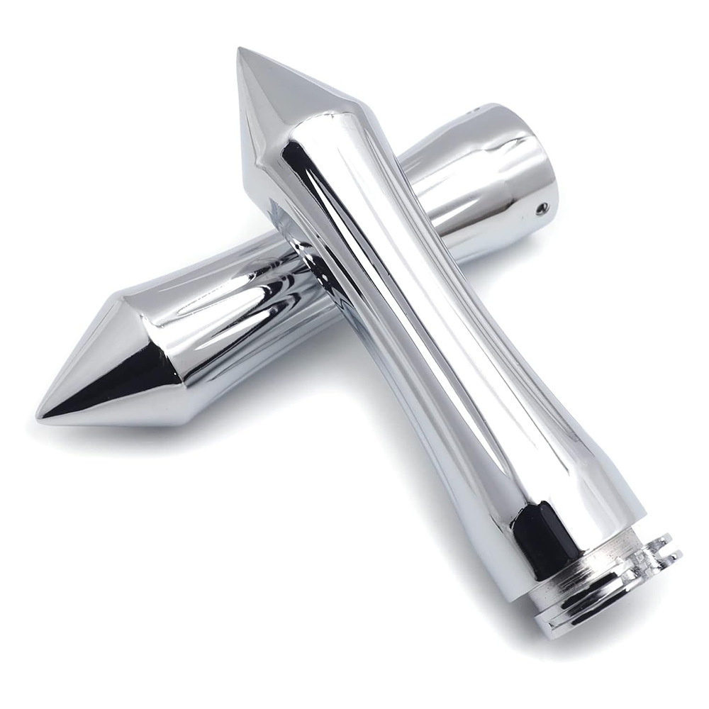 Motorcycle harem universal all-aluminum handle cover handle glue electroplating silver all-aluminum handle core 25mm