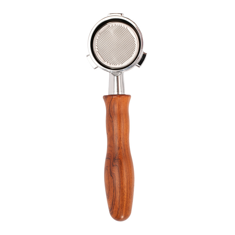 54mm mango adecuado para Platino rico 8 series máquina de café italiano mango sin fondo 304 Acero inoxidable accesorios de extracción de café