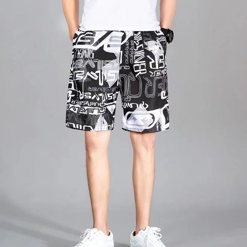 Men's 2024 Short Shorts Beach Pants Athletic Loose Thin Five-Pocket Summer Middle Pants Casual Large Briefs
