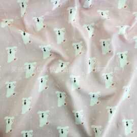 双层纱布全棉卡通印花面料不褪色桌布沙发儿童坐垫服装家居服布料