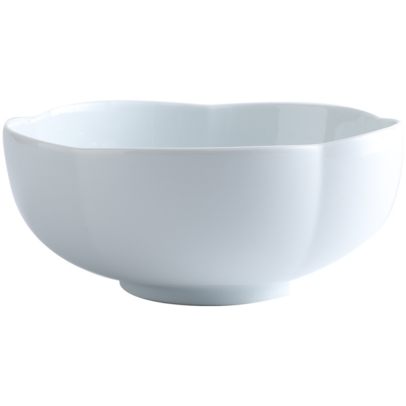 Fabricante de porcelana de gran capacidad de moldeo de flores de ciruela plato de sopa de cerámica platos de sopa de pescado hervido ensalada de pescado enchube platos profundos