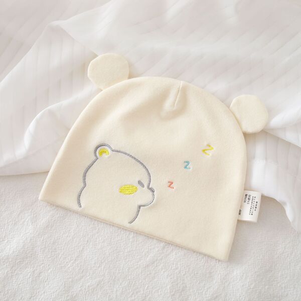 Baby Hat for 0-3 Months Newborns, Postpartum Hat, Double-Layer Head Protection Cap for Babies in the Delivery Room, Newborn Cap