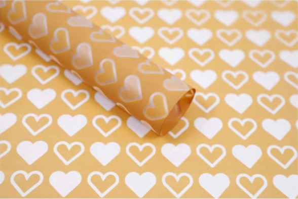 Li Zhi Ran agua de niebla pequeña cara de amor papel de embalaje de flores papel de niebla papel Han Su papel de embalaje de ramo