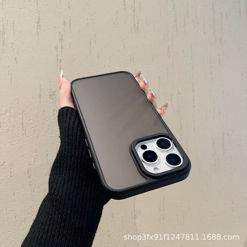 非粘着指紋フロスト新製品適用アップル15携帯ケースIP 16promax卸売り14半透明フロスト|undefined