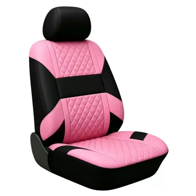 Manufacturer's universal car seat cover 3D: Seat cushion, seat cover - pink-2-piece-set-front-row-single-seat