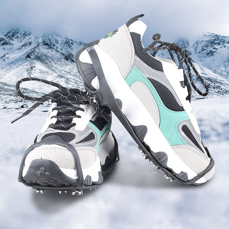 Нескользящий чехол для обуви с когтями, уличная поверхность Snow Ice, нескользящий простой мужской и женский чехол с восемью зубьями для защиты от падения для удобного ношения и взлета