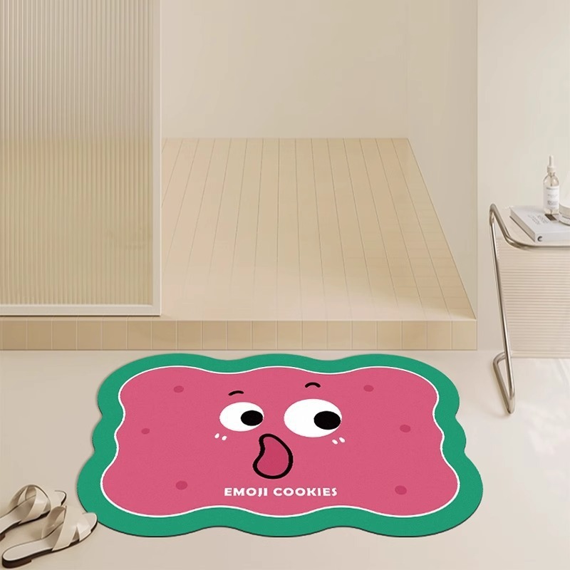 ドーパミンカラー浴室速乾性吸収性フロアマット浴室トイレドアマット賃貸住宅装飾滑り止めマット|undefined